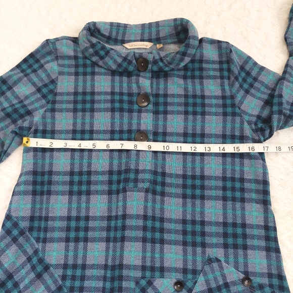 NWT Soft Surroundings Brynn Tunic Blue Plaid Flannel - Size XS - Picture 3 of 10